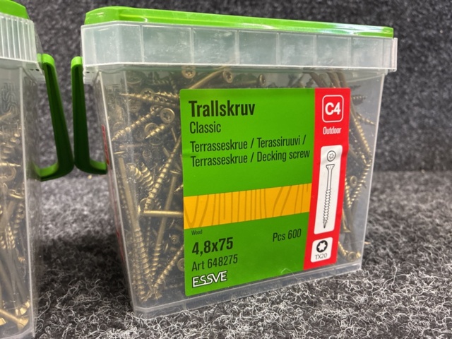 1526207-3 1400 st Trallskruv 4.8x75mm, Essve
