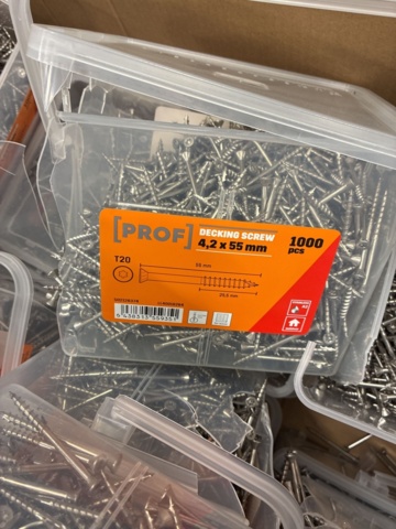 1559116-9 Parti med Trallskruv Prof 4.2x55mm - Defekta förpackningar