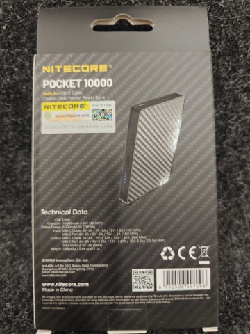4 st Power Banks Nitecore Pocket 10000 mAh