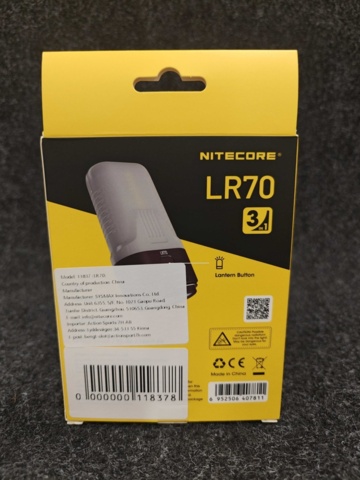 Mångsidig Ficklampa Nitecore LR70 & Nitecore Carbon Battery 6K