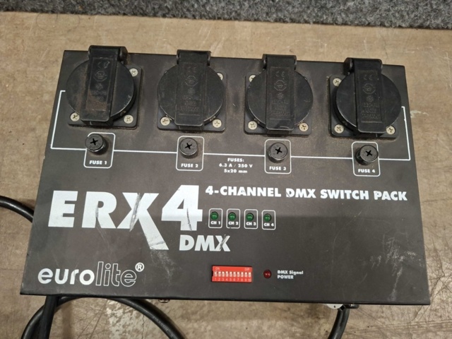 1559084-2 Switch Pack Eurolite ERX-4 DMX för scenbelysning