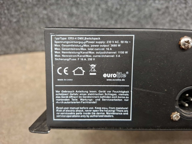 1559084-5 Switch Pack Eurolite ERX-4 DMX för scenbelysning
