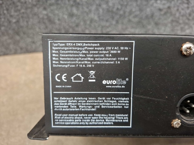 1559084-6 Switch Pack Eurolite ERX-4 DMX för scenbelysning