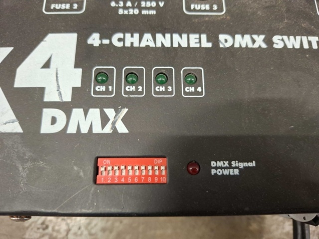 1559084-10 Switch Pack Eurolite ERX-4 DMX för scenbelysning