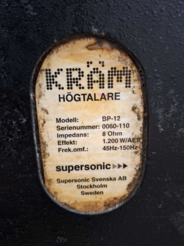1559085-3 Bashögtalare Kräm BP-12