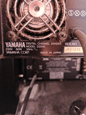 1559086-8 Rackskåp med högtalarstyrenhet Yamaha D2040 digital & slutsteg Bittner