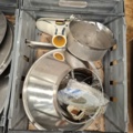 1559091-18 Parti med restaurang- och serveringsutrustning i rostfritt stål m.m.