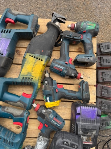 1405981-6 Lot of Bosch Professional electric machines - repair items