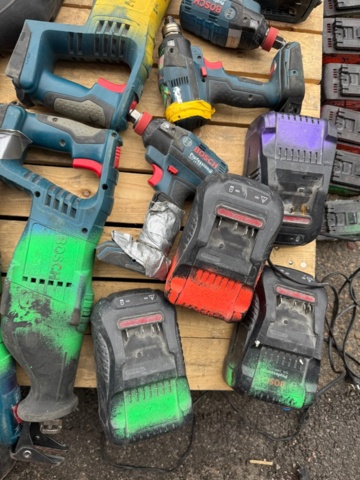 1405981-9 Lot of Bosch Professional electric machines - repair items
