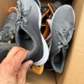 1405982-12 Lot of plastic plugs and used work shoes