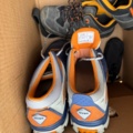 1405982-18 Lot of plastic plugs and used work shoes