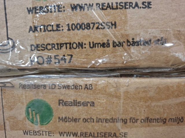1559095-10 Bordsben Realisera ID Sweden AB, Guld & Silver