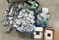 1532115 Lot of circuit breakers and electrical materials