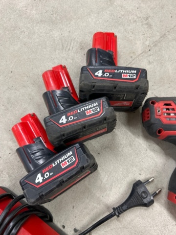 1532116-4 Electric machines Milwaukee 12V, 3 pcs