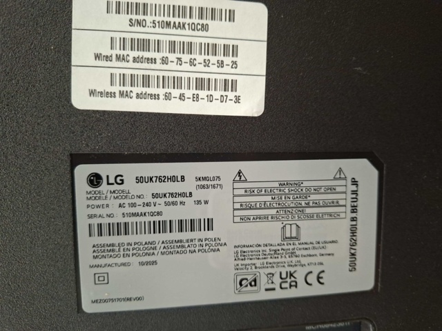 1559185-16 5 st TV-apparater Samsung & LG