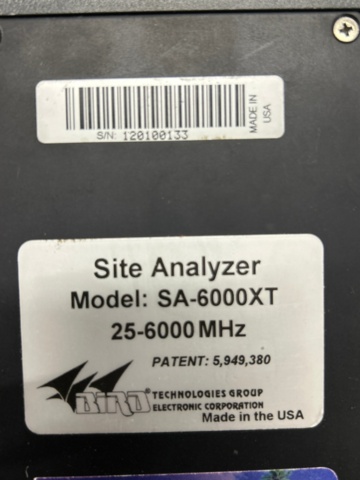 1532125-3 Site analyzer BIRD SA-6000XT