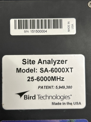 1532126-3 Site analyzer BIRD SA-6000XT