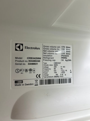 1532149-5 Kyl/frys Electrolux