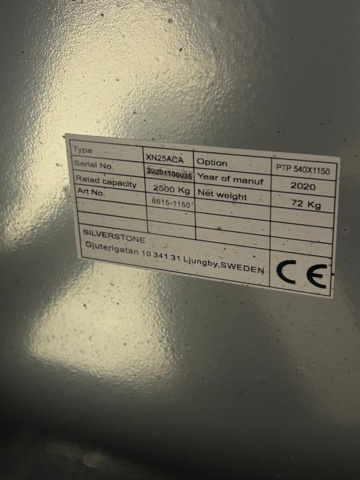 1532159-4 Palldragare Silverstone 2000 kg
