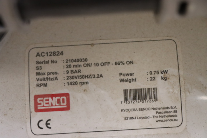 1296101-4 Kompressor Senco 1hp, tystgående