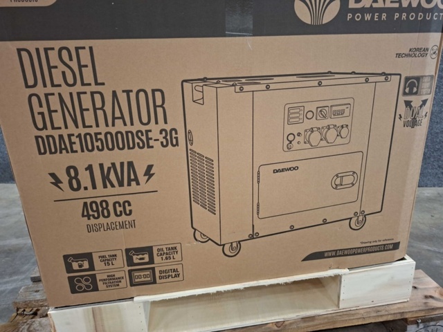 1559227-3 Elverk Daewoo - DDAE10500DSE-3G - 8,1 kVA