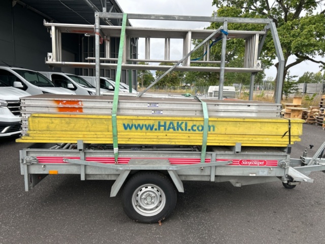 1532182-5 Ställningstrailer Sävsjösläpet/HAKI 1300 kg 2019