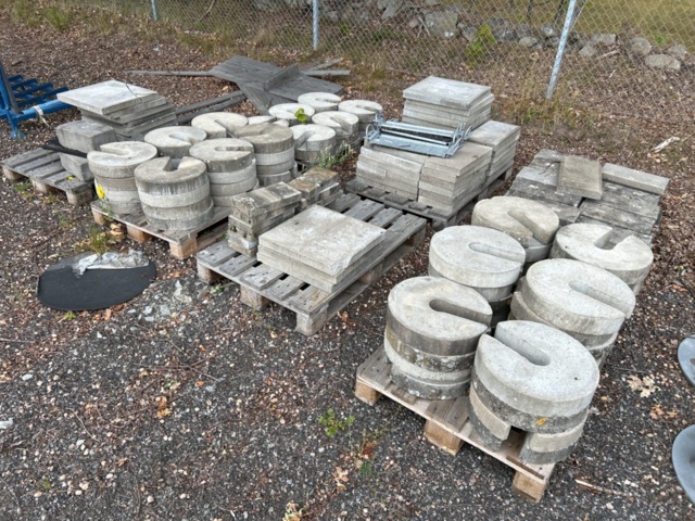 Betongvikter 8 pallar