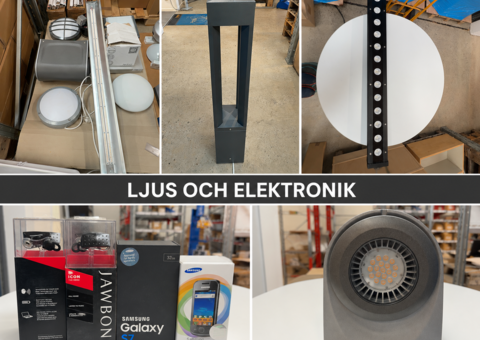 Bild som representerar auktionen - Avyttring ljus och elektronik