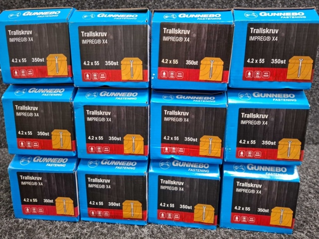 1557816-3 4200 st Trallskruv 4.2x55mm, Gunnebo