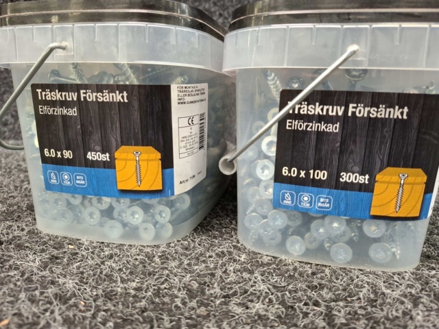 1557868-2 750 st Träskruv Försänkt, Gunnebo