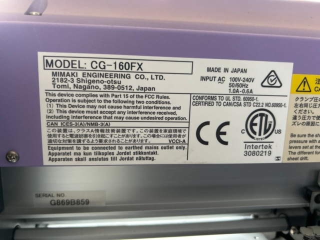 1545944-5 Skärplotter med stativ - Mimaki CG-160FX