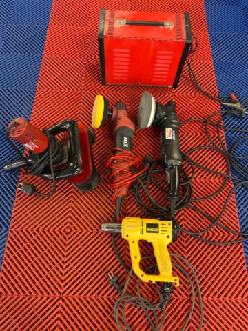 Polermaskiner och batteriladdare - Flex / Rupes / DeWalt