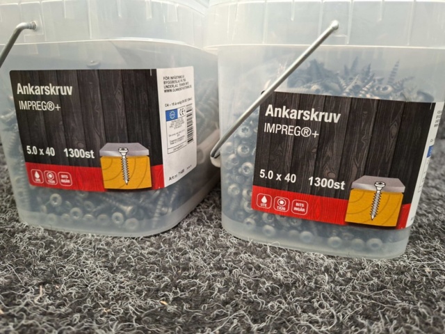 1557889-2 2600 st Ankarskruv 5.0x40mm, Gunnebo