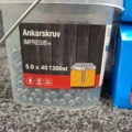 1557890-3 2300 st Ankarskruv 5.0x40mm, Gunnebo