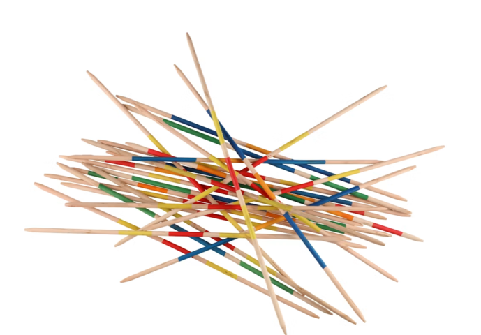 1537289-3 Mikadospel, 10 st - Atom, jättestorlek, 80 cm