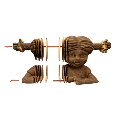 1531270-3 3D-pussel motiv Pippi Långstrump 64 st - Cartonic