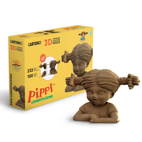 3D-pussel motiv Pippi Långstrump 64 st - Cartonic