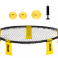 1537299-4 Sport- och fritidsparti - Atom, spikeball och baseball/arbetshandskar, väska