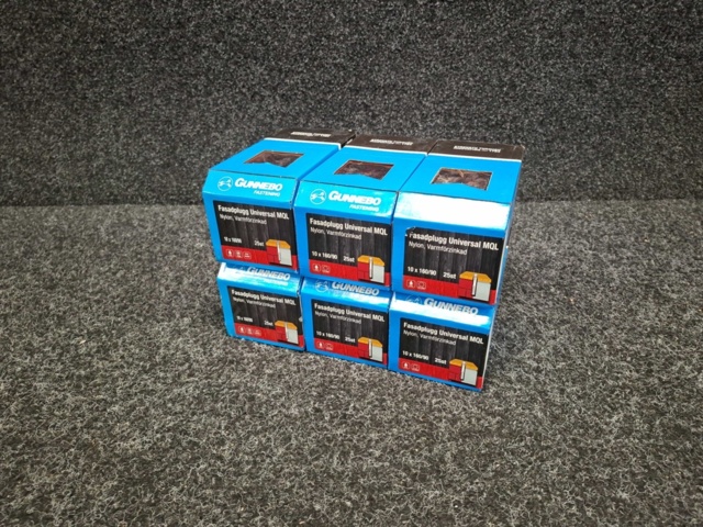 1557915-1 150 st Fasadplugg Universal MQL 10x160/90, Gunnebo