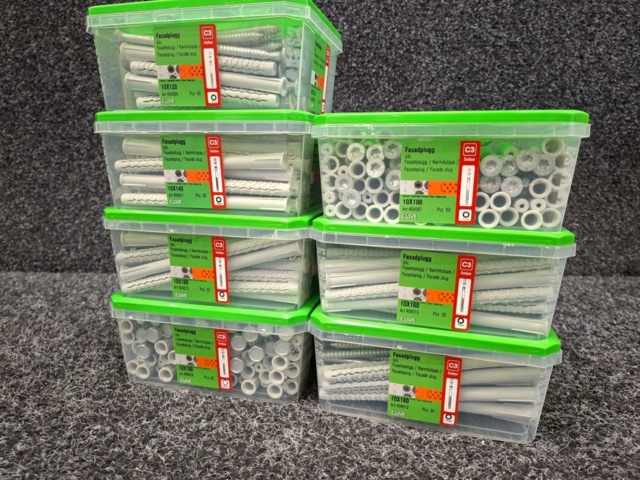 1557918-2 7 st Förpackningar Fasadplugg, Essve
