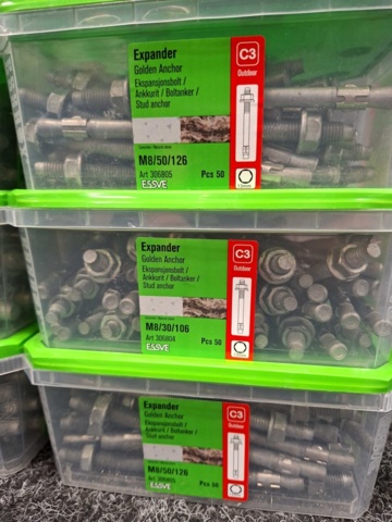 1557921-4 6 st Förpackningar Expander, Essve