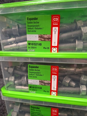 1557922-3 7 st Förpackningar Expander, Essve