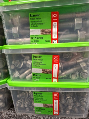 1557922-5 7 st Förpackningar Expander, Essve