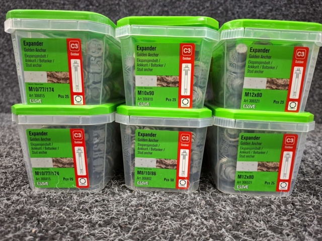 1557926-2 6 st Förpackningar Expander, Essve