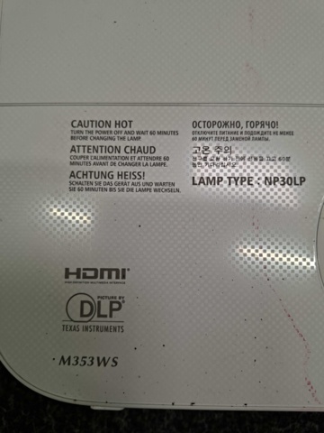 1559880-10 Projektor NEC NP-M353WSG