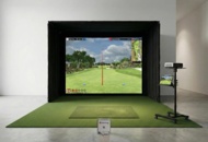 1531288 Komplett golfsimulator med FlightScope X3, projektor och dator – Endast använd ett fåtal gånger