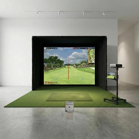 1531288-1 Komplett golfsimulator med FlightScope X3, projektor och dator – Endast använd ett fåtal gånger