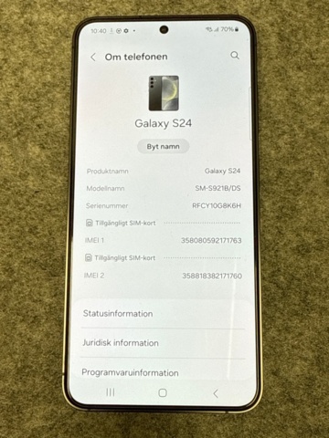 Mobiltelefon - Samsung Galaxy S24