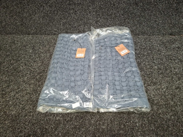 1560160-2 2 st Kuddfodral Grand Design Rome Navy - 50x90 cm