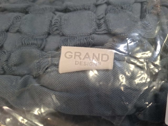 1560160-6 2 st Kuddfodral Grand Design Rome Navy - 50x90 cm